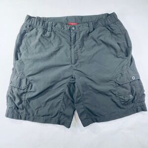 The North Face Cargo Shorts Mens L Gray Outdoor Hiking Utility Pocket Active